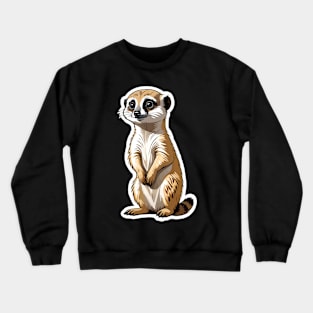 Meerkat Cute Illustration Crewneck Sweatshirt